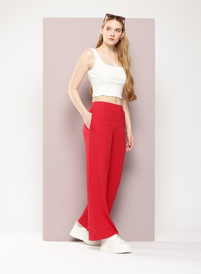 Dillinger Women Red Extra Baggy Korean Pant - Image 3